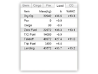 Mass & Balance - Load
